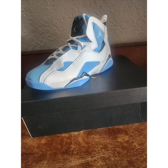 Nike Air Jordan True Flight White UNC University Blue Carolina Men's size 10